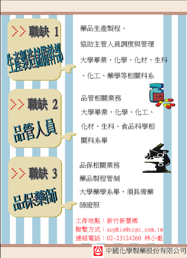 中國化學徵才資訊圖片
